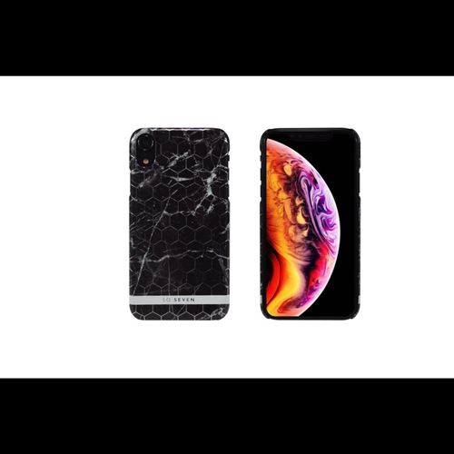 So Seven Cover Milan Marble Black Silver iPhone XR