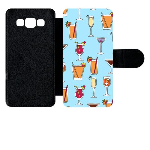 Etui À Rabat Samsung Galaxy A5 Cocktail Fond Bleu