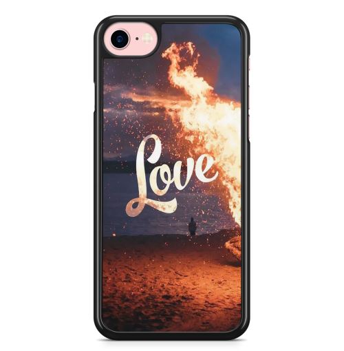 Coque Fifrelin pour iPhone 5C Love Fire Paysage Motif
