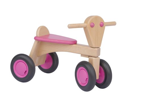Van Dijk - Loopfiets - Beuken - Roze