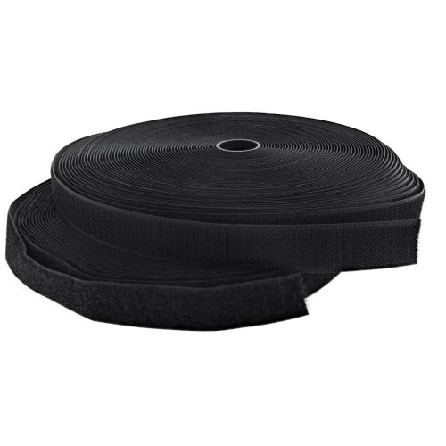 Bande Adhésive Velcro 20 mm de 1 Mètre Noir Coloris - Noir