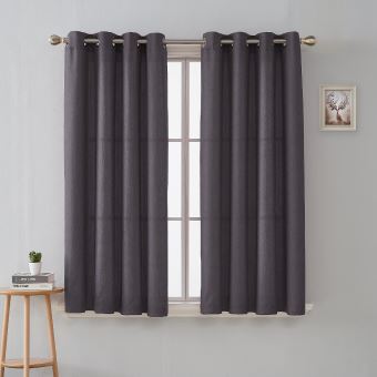 Deconovo Lot de 2 Rideaux pour Petites Fenêtres Rideau à ...