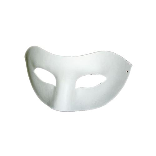 set 2 masques papier loup à décorer 10x18.5cm adulte - 14030014