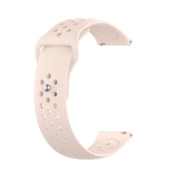 Bracelet en TPU couleur unie beige pour votre Samsung Galaxy Watch