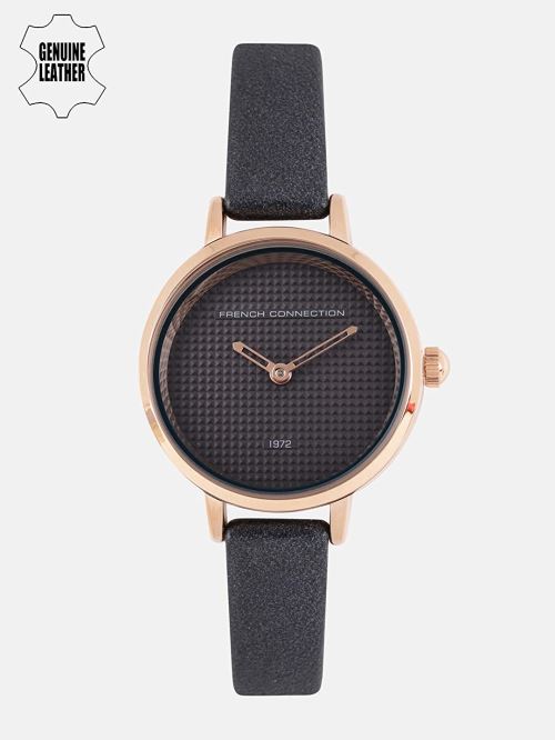 French Connection Femmes Analogique Quartz Montre avec Bracelet en Cuir FC1319U