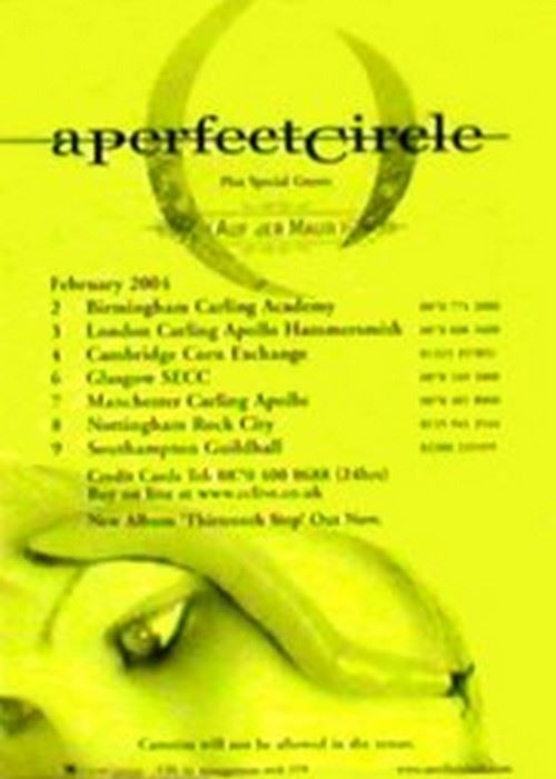 A Perfect Circle - 42x30 cm - AFFICHE / POSTER État correct - N/A reconditionné disponible sur Fnac