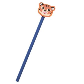 Crayon À Papier Avec Gomme Tigre - Bleu - Draeger Paris