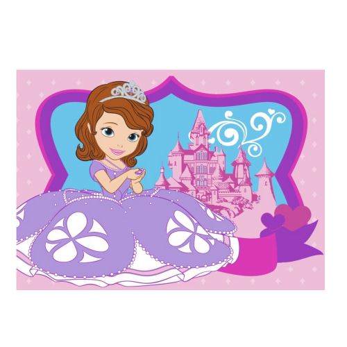 Tapis enfant Princesse Sofia 133 x 95 cm Castle
