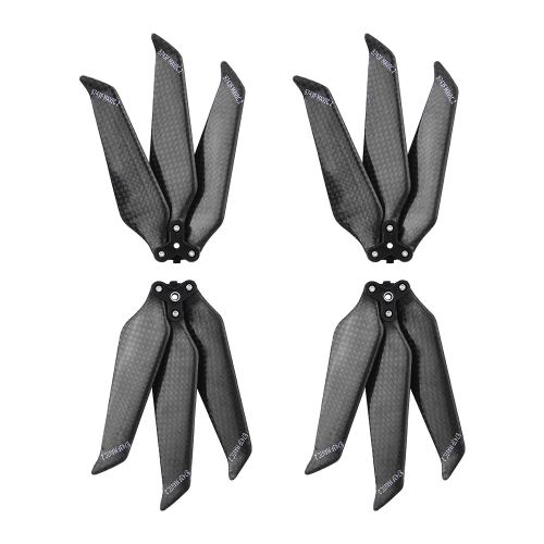 4pcs en fibre de carbone 8743 Pliable Hélice à faible bruit 3 lames pour DJI 2 Pro Mavic BT1367
