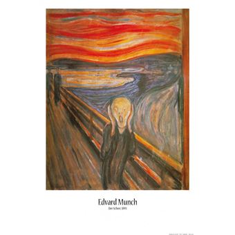 Edvard Munch Poster Le Cri 1893 91x61 Cm Poster Affiche Enroule Top Prix Fnac