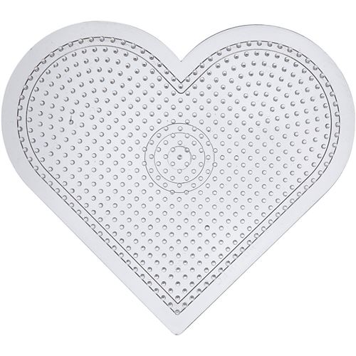 Creotime plaque de base coeur 15 cm transparent 10 pièces