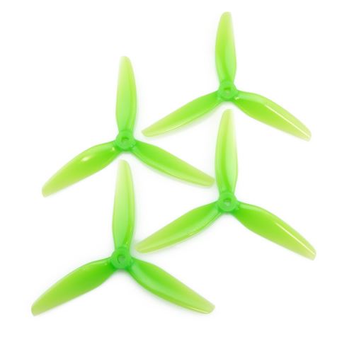 HQProp DP5.5X3.5X3 3 pales 5.5 pouces Poly Carbonate POPO Hélice 2CW Vert clair
