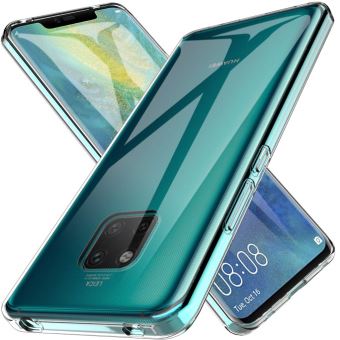 Coque Avec Collier Pour Huawei Mate 20 - Housse Silicone Fleurs Cerisier, Cordon Réglable Rose Clair - 10