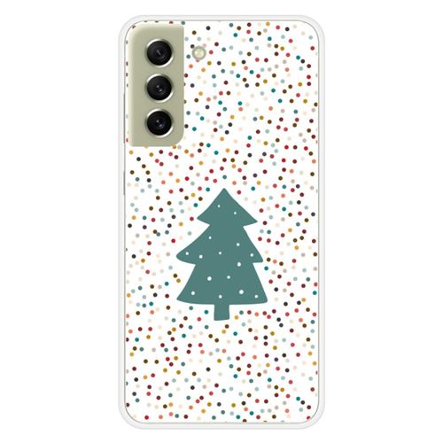 Coque en silicone imprimée compatible Samsung Galaxy S21 FE NO Sapin de Noël
