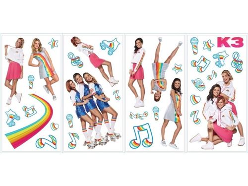 Studio 100 stickers muraux K3 musique 34 stickers