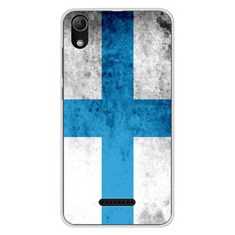 Coque en silicone imprimée compatible Wiko Lenny 4 Plus Drapeau Marseille - 1