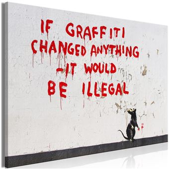 Tableau Imprimé "Quotes Graffiti Wide" 60 x 90 cm - 1