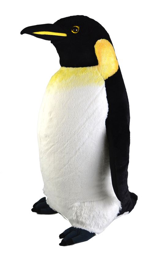 Wild Republic pingouin en peluche junior 76 cm en peluche noir/jaune/blanc