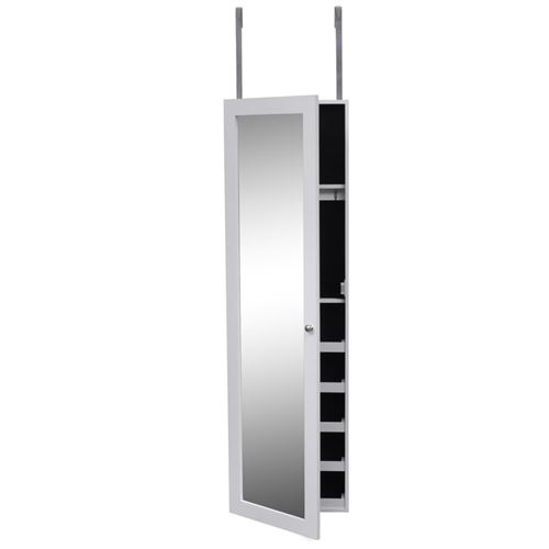 Armoire à bijoux de porte avec miroir