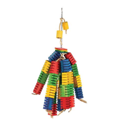 Happy Pet - Jouet pour perroquet bloc de couleurs - UTBT337