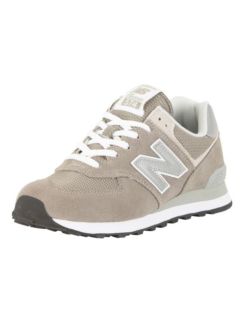 New Balance Pour des hommes 574 Baskets en daim, Gris45.5 EU