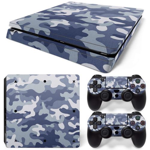 Autocollant Stickers Skin de Protection pour Console et Manette Sony Playstation PS4 Slim #8