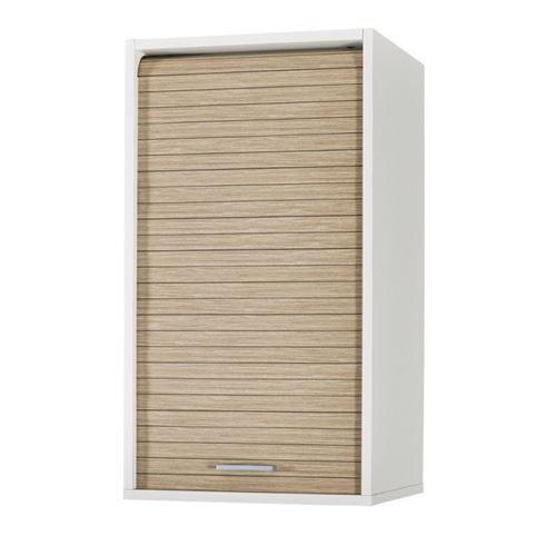 Meuble Cuisine Blanc Bicolore 40 cm H 72 cm - Coloris: Chêne Naturel