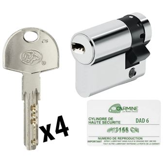 140 Sur Bricorama Demi Cylindre De Porte 30 X 10 Mm 4 Cles Avec