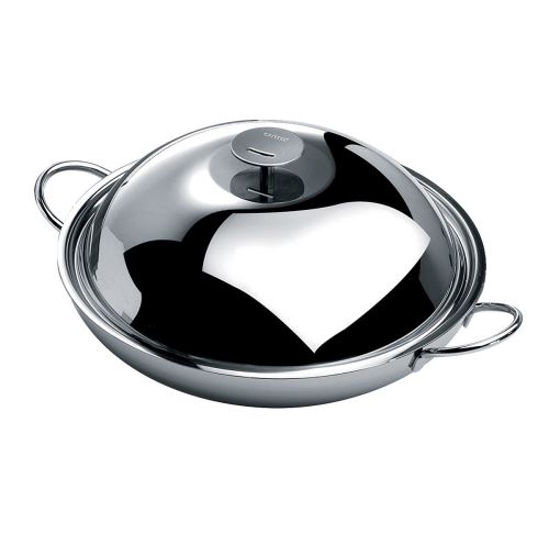 WOK trilaminé + grille + couvercle 38 cm # WOKT38 - Accessoires de cuisine ( complèments) - Cristel