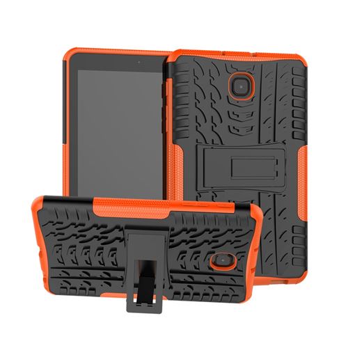 Coque en TPU combo de pneus cool orange pour votre Samsung Galaxy Tab A 8.0 (2018) T387