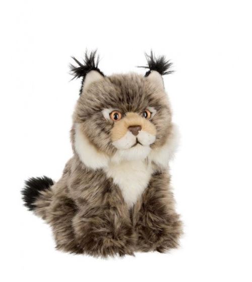 WWF peluche peluche lynx 15 cm brun foncé