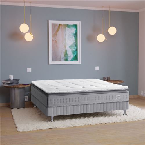 Matelas Simmons 651 ressorts ensachés surmatelas intégré SW5 180x200