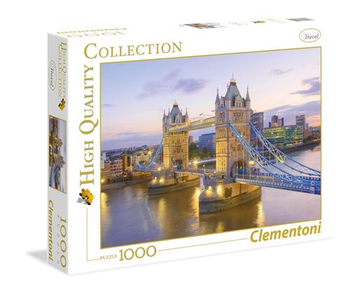 Puzzle 1000 pièces Clementoni High Quality Tower bridge État correct - Clementoni reconditionné disponible sur Fnac