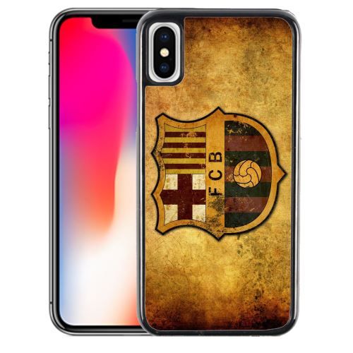 Coque pour iPhone XS barcelone vintage football