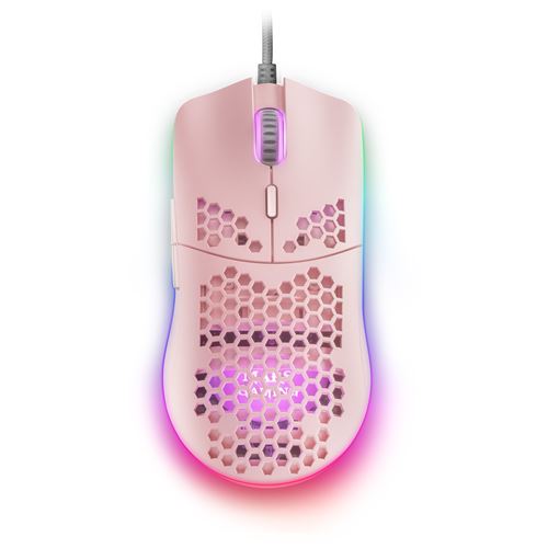 Souris Gaming avec LED Mars Gaming MMAXP Ultraléger 12400 DPI Rose