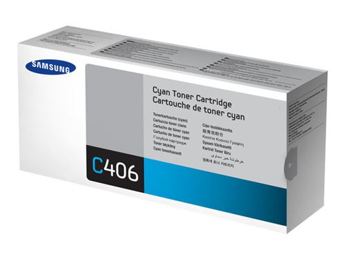 Samsung CLT C406S Cartouche de toner originale C - vue 1