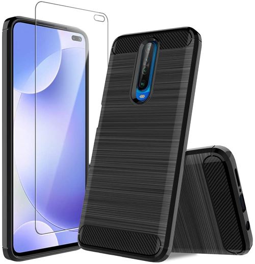 Coque de protection pour Honor 20 Fibre de Carbone Noir