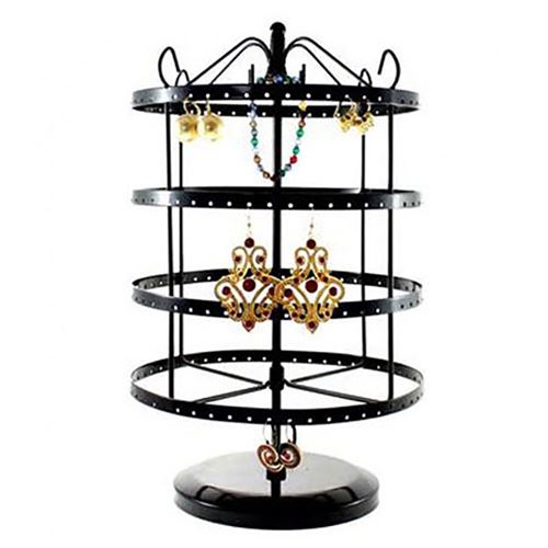 Tourniquet boucles d'oreilles (96 paires) Noir