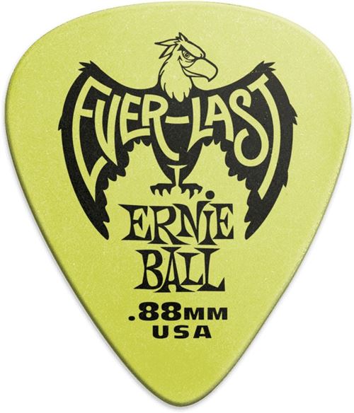 Ernie Ball Vert Médiators Everlast Sachet De 12 0,88Mm - Image 2