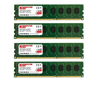 240 broches DDR3 DIMM 1333Mhz PC3-10600/PC3-10666 9-9-9-25 1.5v Komputerbay 8Go 2 X 4Go 