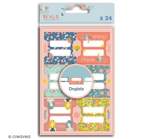 Stickers Onglets Toga - Oh La La - 24 pcs