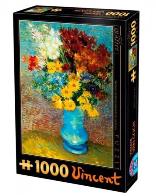 Puzzle Van Gogh Fleurs dans un vase bleu 1000 pieces
