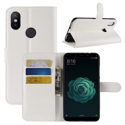 Etui Housse Portefeuille Pour Xiaomi Mi A2 (Mi 6X) - Blanc