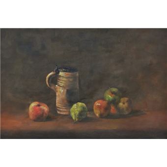 Vincent Van Gogh Peinture A L Huile Nature Morte Avec Cruche De Biere Et Fruits 1881 60x90 Cm Autre Poster Top Prix Fnac