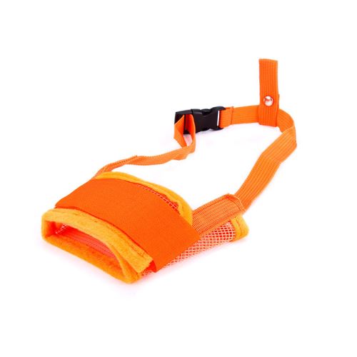 Meilleurs prix pour Museliere en nylon cache-bouche respirant réglables pour chien - Orange (Taille: M)