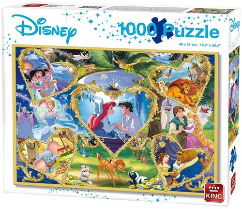 King puzzle puzzle DisneyMovie Magic junior 1000 pièces