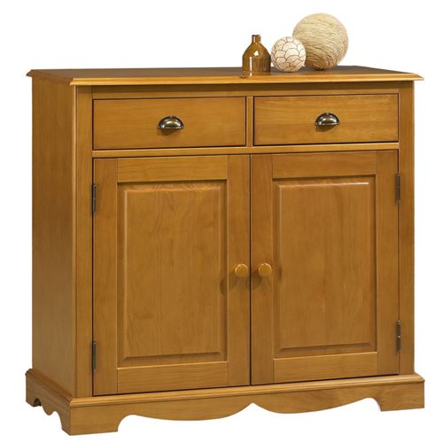 Bahut, buffet pin miel 2 portes charme