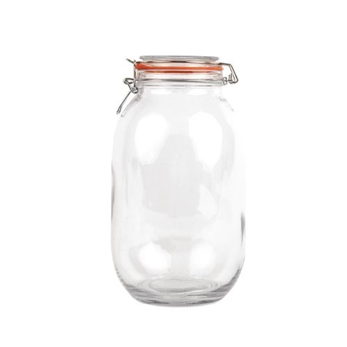 Vogue Multicolore Bocal En Verre Pour Conserves À Clip 3 Litres - Image 1