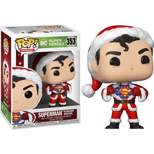 FUNKO 353 DC COMICS-HOLIDAY SUPERMAN W/ SWEATER