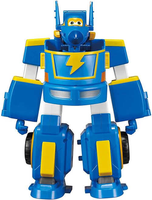 Super Wings protagoniste Jerome's Stunt Bot 14 cm bleu 2-pièces